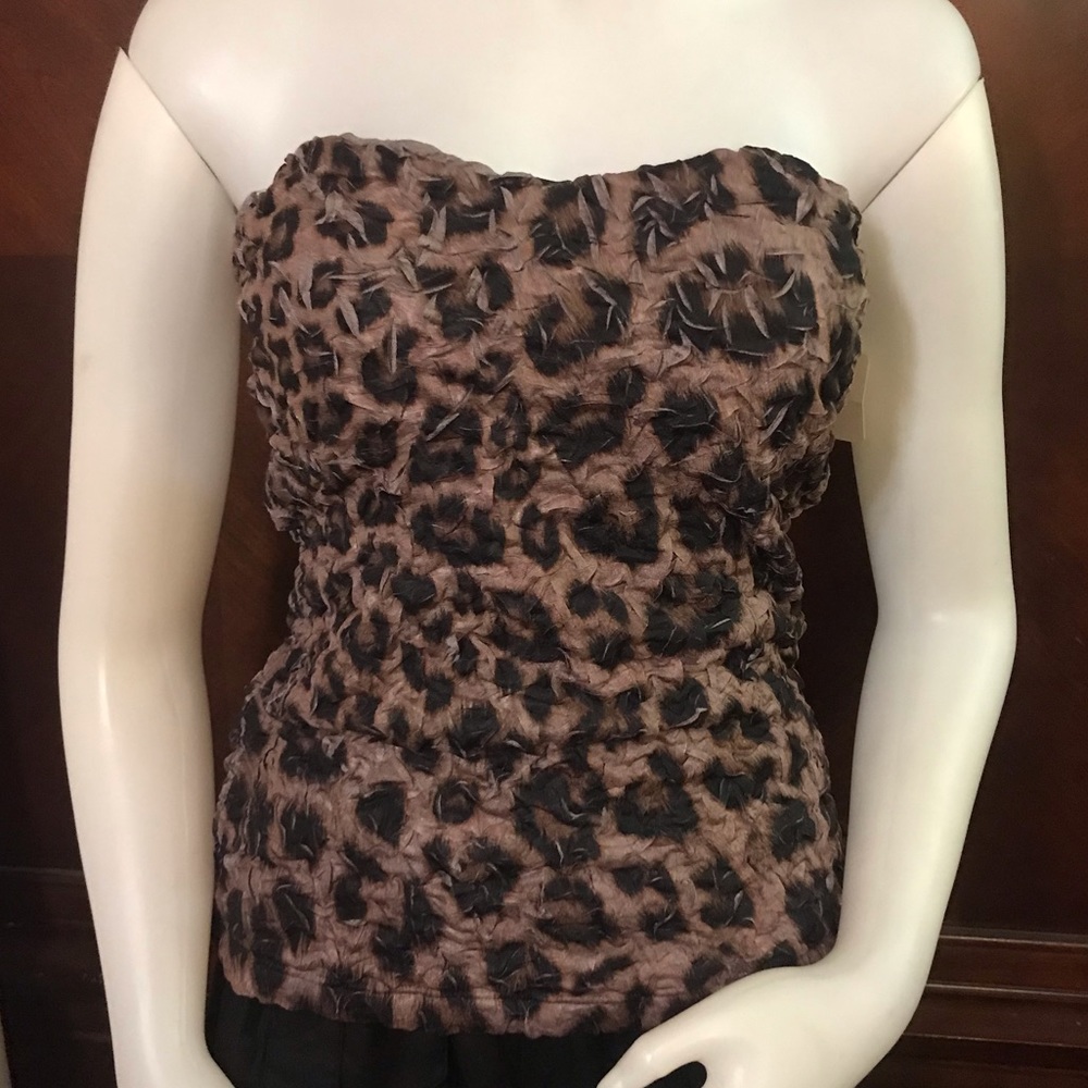 🆕 Celine by Champion Leopard Print Tube Top-2XL